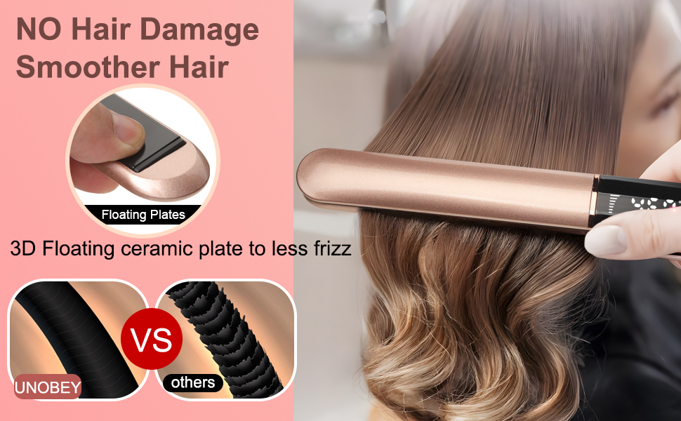 Hair Straightener Professional Ceramic Plates