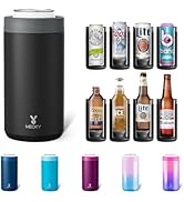 Meoky Universal Can Cooler Insulated: Fits All - for Regular 12 &amp; 16 oz Cans, Slim Cans and Bottl...