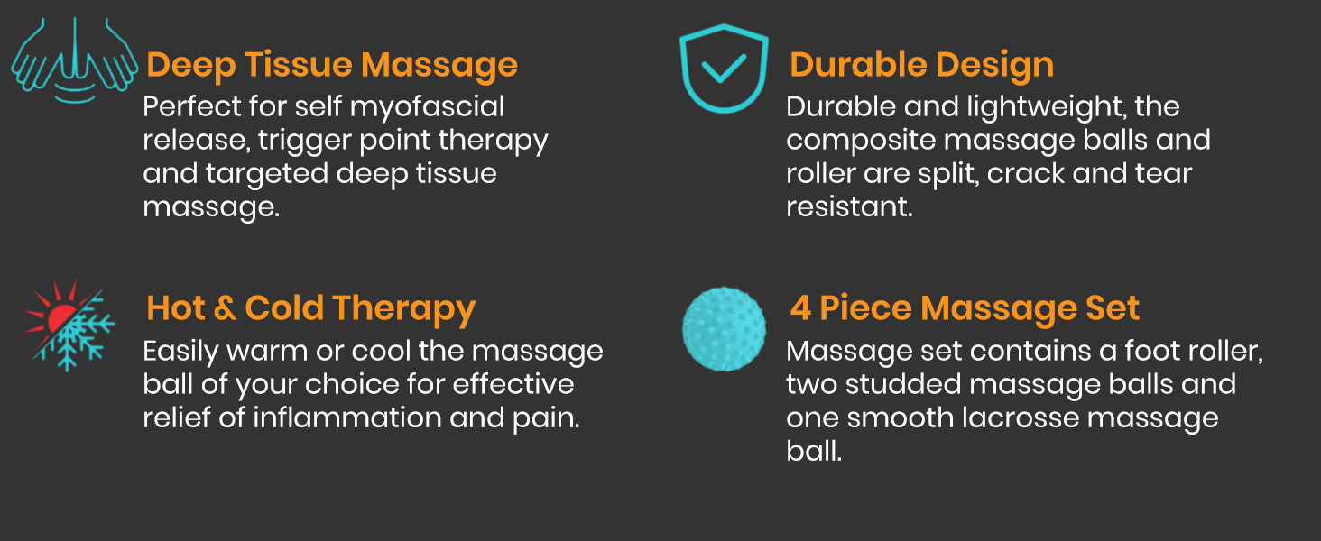 plantar fasciitis relief massage ball set foot pain