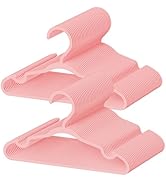 60 Pack Baby Plastic Hangers,12.83" Ultra-Thin,Non-Slip Hangers for Children. Ideal for Closets a...