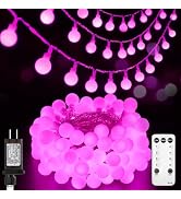 Minetom Globe String Lights, 33 Feet 100 Led Fairy Lights Plug in, 8 Modes with Remote Mini Globe...