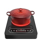 GATFFSEN Electric Cooktop, Portable Electric Stove with LED Touch Control 8 Power Level, 1800W In...