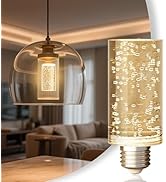 JandCase LED Bulb,5W,3000K,500LM Dimmable E26 Acrylic Bubble Bulb with Ceramic Base, Suitable for...