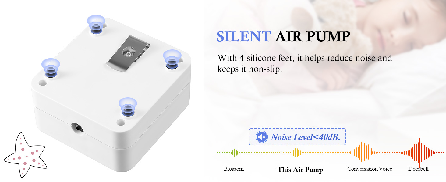 MB011-USB rechargeable aquarium aerator Silent-600