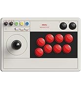 8BitDo Retro Arcade Fight Stick 8 Way Joystick with 2 Dedicated Macro Buttons and Turbo Function ...