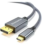 DriverGenius 8K USB Type C to DisplayPort 1.4 Cable, 7680x4320 USB-C to DP Monitor Video Adapter ...