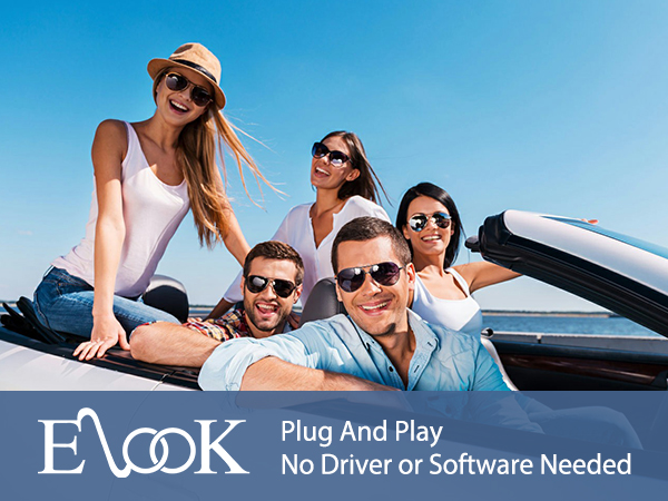 Cassette to Bluetooth Adapter for Car with Micro SD Card Support/Hands-Free Call