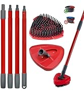Hezane Mop Handle for Ocedar, Scrub Brush and Spin Mop Base Compatible with O Cedar EasyWring 1 T...