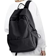 Black Backpack For Women Small Backpacks For School Bag School Backpack For College Bookbag For W...