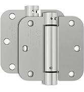 Bubxo 2 Pack Self Closing Door Hinges 3.5 Inch, Spring Door Hinge with 5/8'' Radius Corners, Adju...
