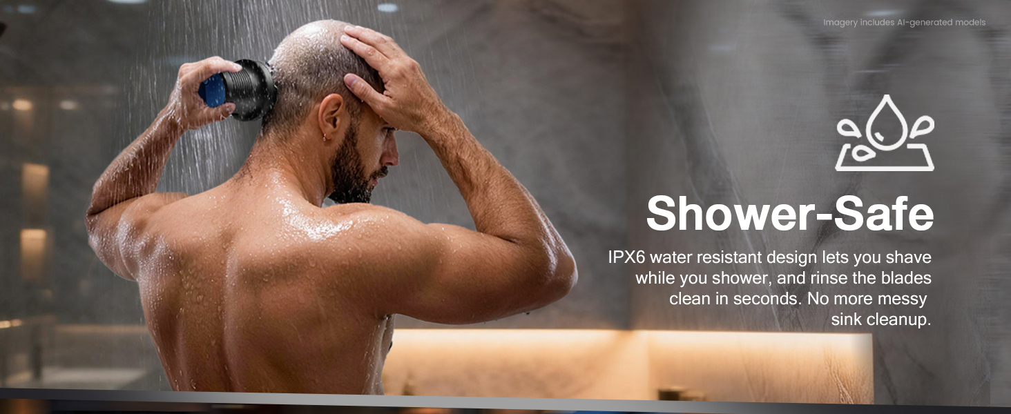 IPX6 Waterproof,Rinse with Water Directly