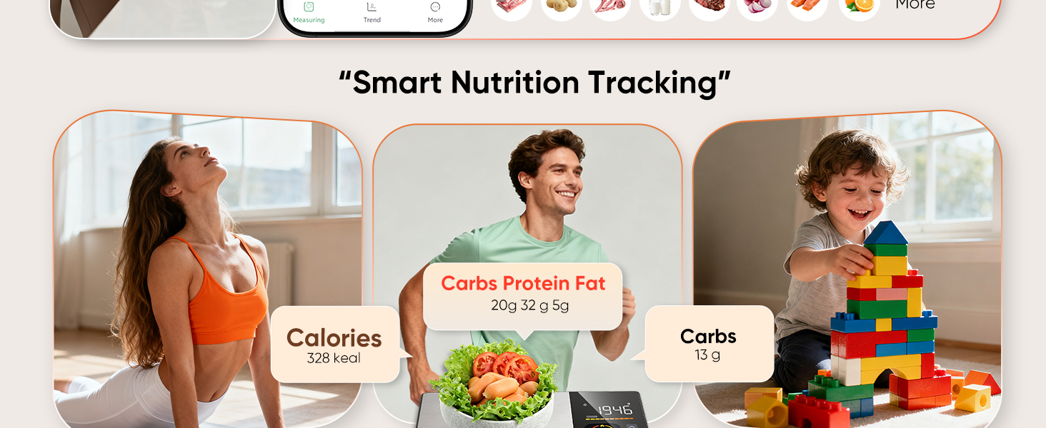 food scale with nutritional calculator