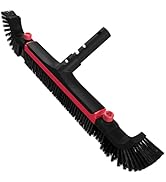 Poolvio 22" Extra-Wide Pool Brush Head, Heavy-Duty Pool Scrubber Brush with Detachable Corner Bru...