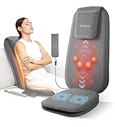 THERAZZAGGE Shiatsu Back Massager with Soothing Heat, Upgraded Deep Tissue Kneading Massage Chair...