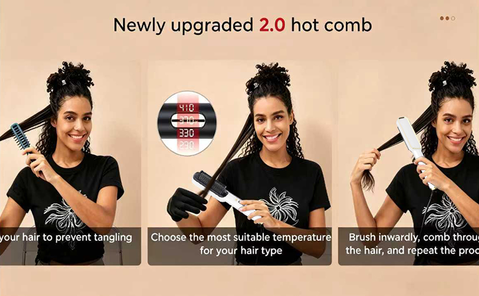 hair straightener brush