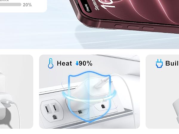 30w iphone 18 Duo 17 16 15 pro max charger fast charging block 10ft usb c charger type c