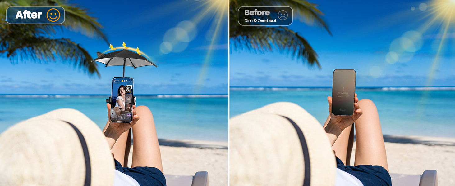 magnetic phone umbrella sun iphone shade cell kindle mini upgraded magnets light durable adjustable