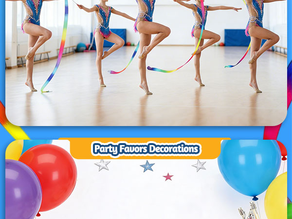 20 Pack Ribbon Dancing Wands for Kids