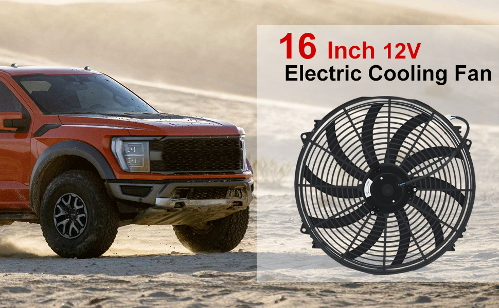 16 inch 12V electric cooling fan