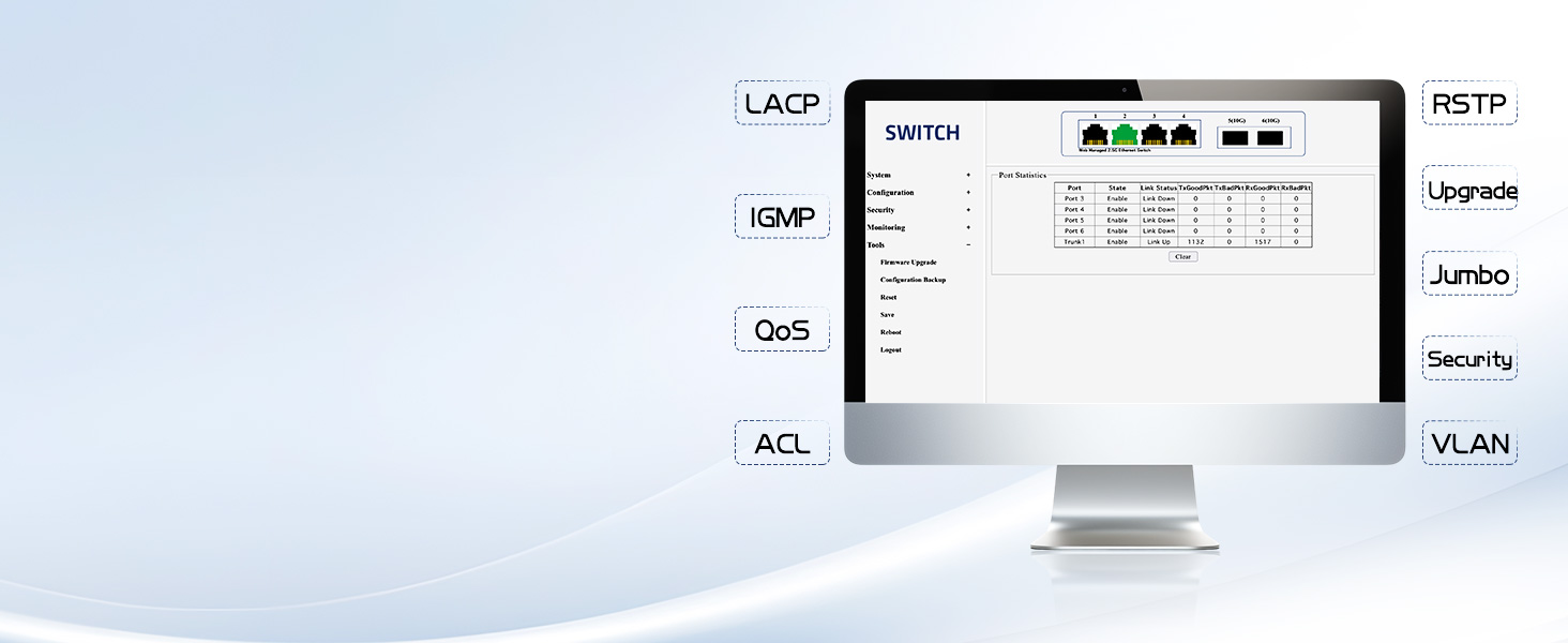 4-Port 2.5G Web Managed Ethernet Switch