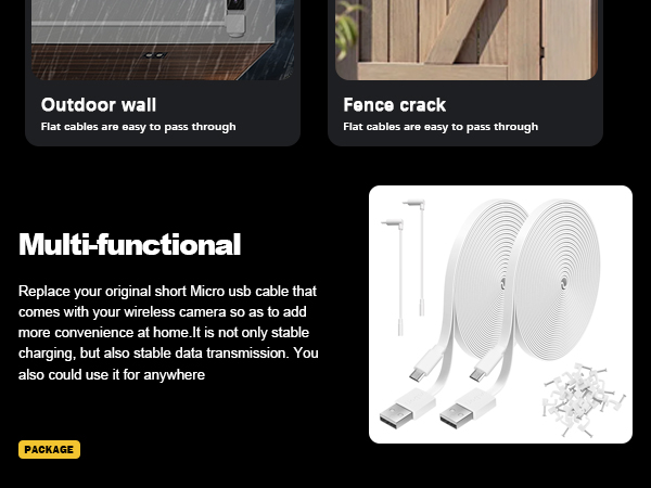 Power Extension Cable Compatible with Wyze Cam