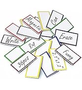 36Pcs Writable Magnets Labels Dry Erase Magnet Name Tag with Case,2.1" x 1.2" Small Reusable Magn...