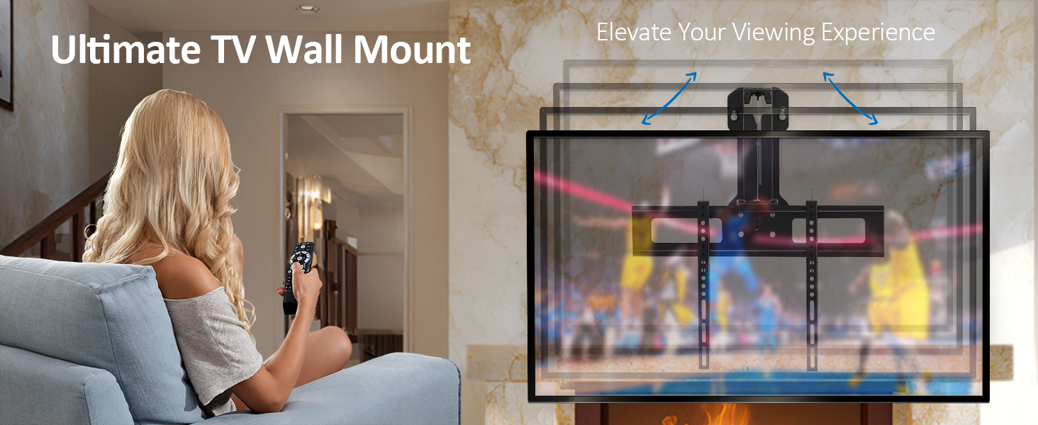 pull down tv mount