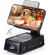 Gifts for Men Women, Cell Phone Stand with Bluetooth Speaker Led Light, Unique Gifts for Dad Him ...