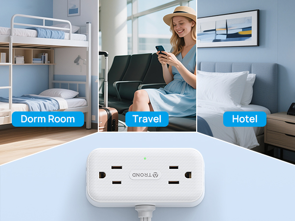 flat plug power strip