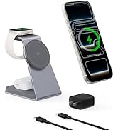 2025 3 in 1 Magnetic Wireless Charger Stand for Apple Devices, TRIBONE Qi2 Certified 15W Fast Cha...