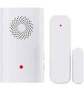 Wireless Door Sensor Chime, Door Open Alarm When Entry Business/Office/Store (500ft Range 51 Ring...