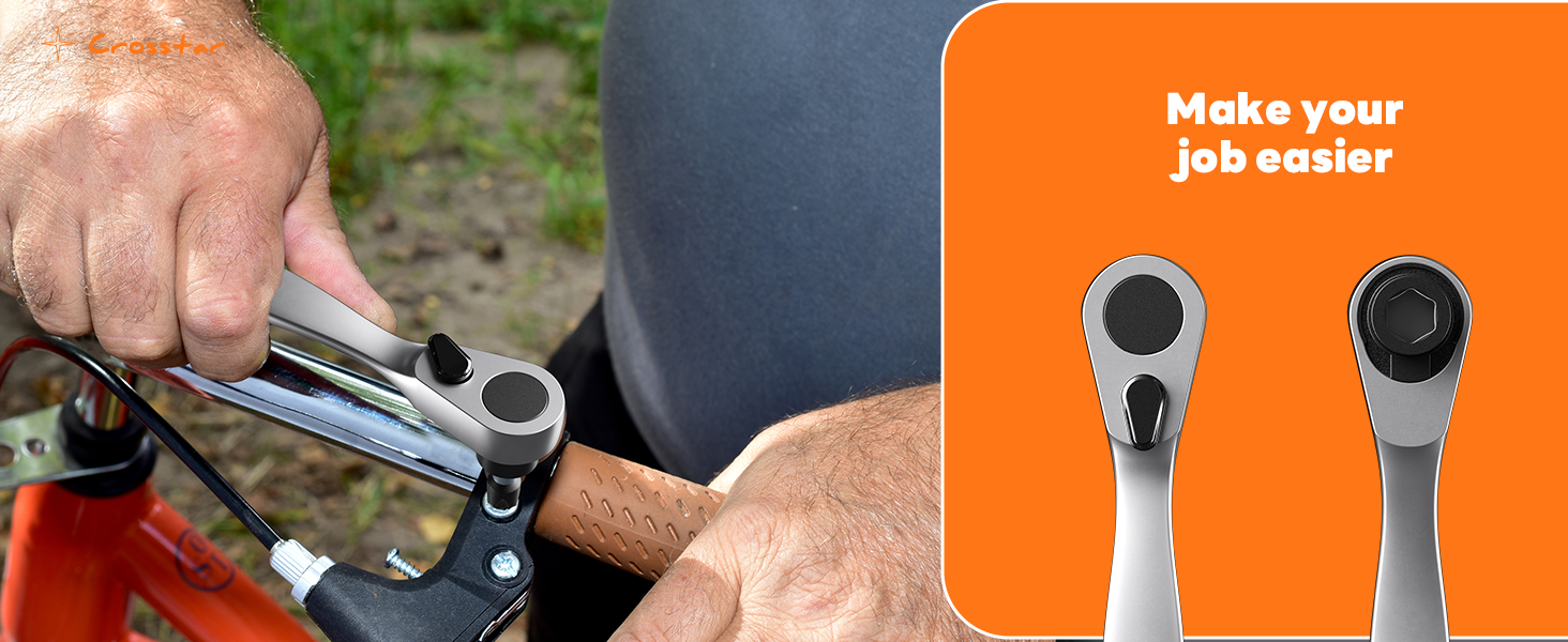 Crosstar 5-Piece Mini Ratchet Wrench Set