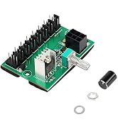 SinLoon Chassis Fan Pressure Regulating Governor, 2 Pin 3 Pin 4 Pin Fan Adapter PWM PC Chassis Co...