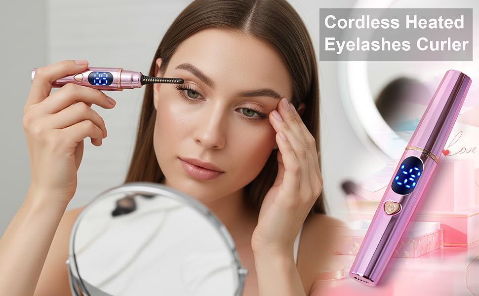 heated eyelash curler,eye lash curler,lash lift,electric eyelash curler,travel eye lash curler
