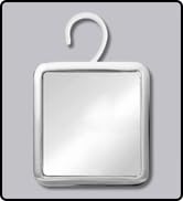 MIRRORVANA Hanging Fogless Shower Mirror for Shaving with 360° Rotatable Swivel Hook - Anti Fog