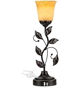 Touch Table Lamp Bedside Lamp, Nightstand Lamp with USB Charging Ports for Living Room, 3 Way Dim...