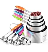 U-Taste 10 Piece Measuring Cups and Spoons Set in 18/8 Stainless Steel
