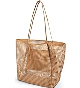 Iioscre Mesh Beach Tote Bags for Womens,Large Beach Bags Suitable for Beach Swimming Pools Travel...