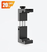 ULANZI ST-02S Aluminum Phone Tripod Mount w Cold Shoe Mount, Support Vertical and Horizontal, Uni...