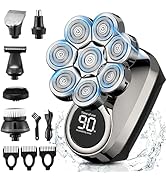 Head Shavers for Bald Men, 8D Upgraded 6-in-1 Bald Head Shaver, Waterproof Bald Head Shavers for ...