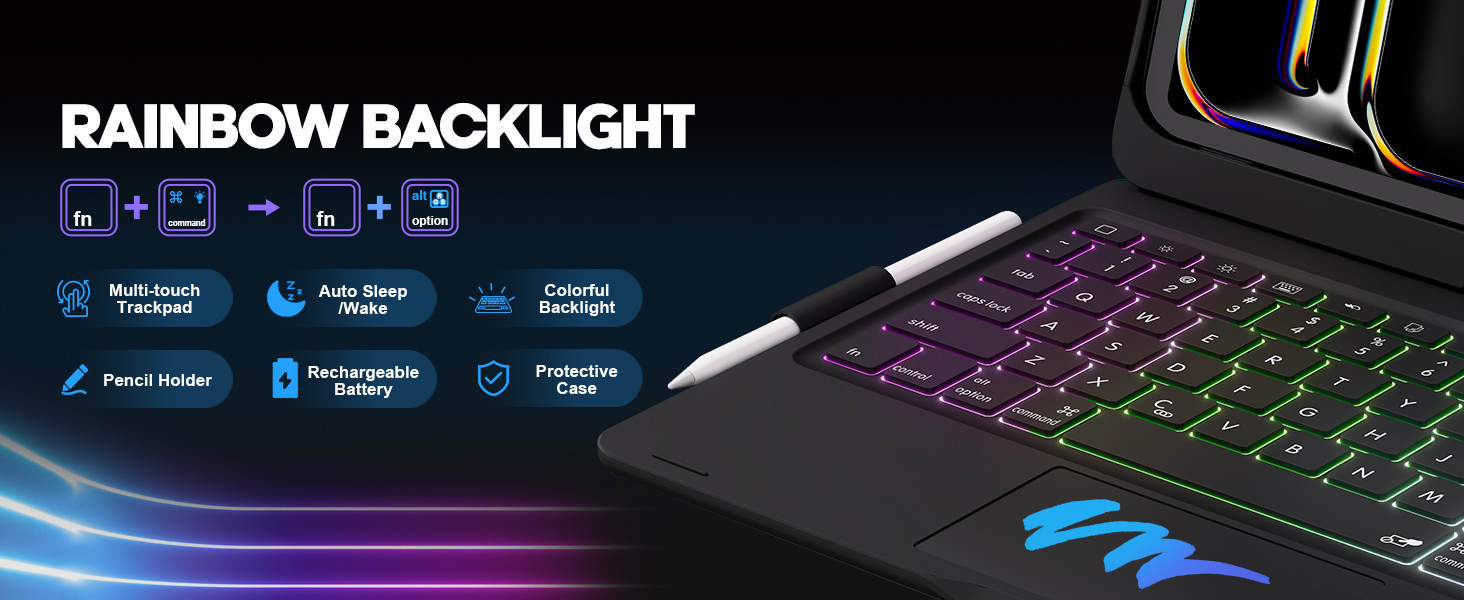 ipad 10th generation case with keyboard keyboard for ipad 10th generation ipad air 11 inch keyboard