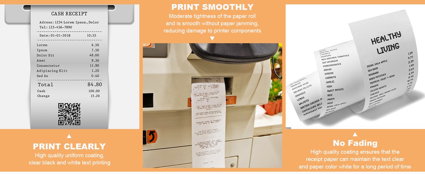 thermal paper receipt paper