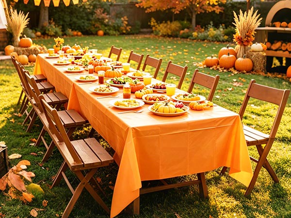 Orange Tablecloth