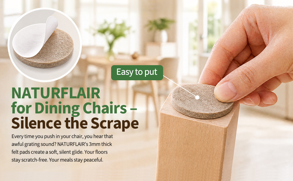 self adhesive felt pads, non slip furniture pads, felt pads for chair legs