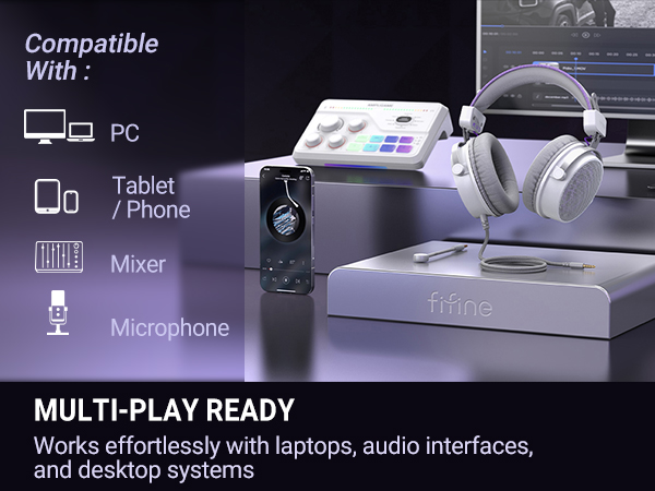 FIFINE AMPLITANK HD18 LITE-WP Open Back Monitor Headphones compatibility