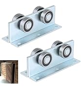 BiJun 4 Wheel Trolley Assembly Roller Strut Channel Trolley Heavy Duty Barn or Shed Sliding Doors...