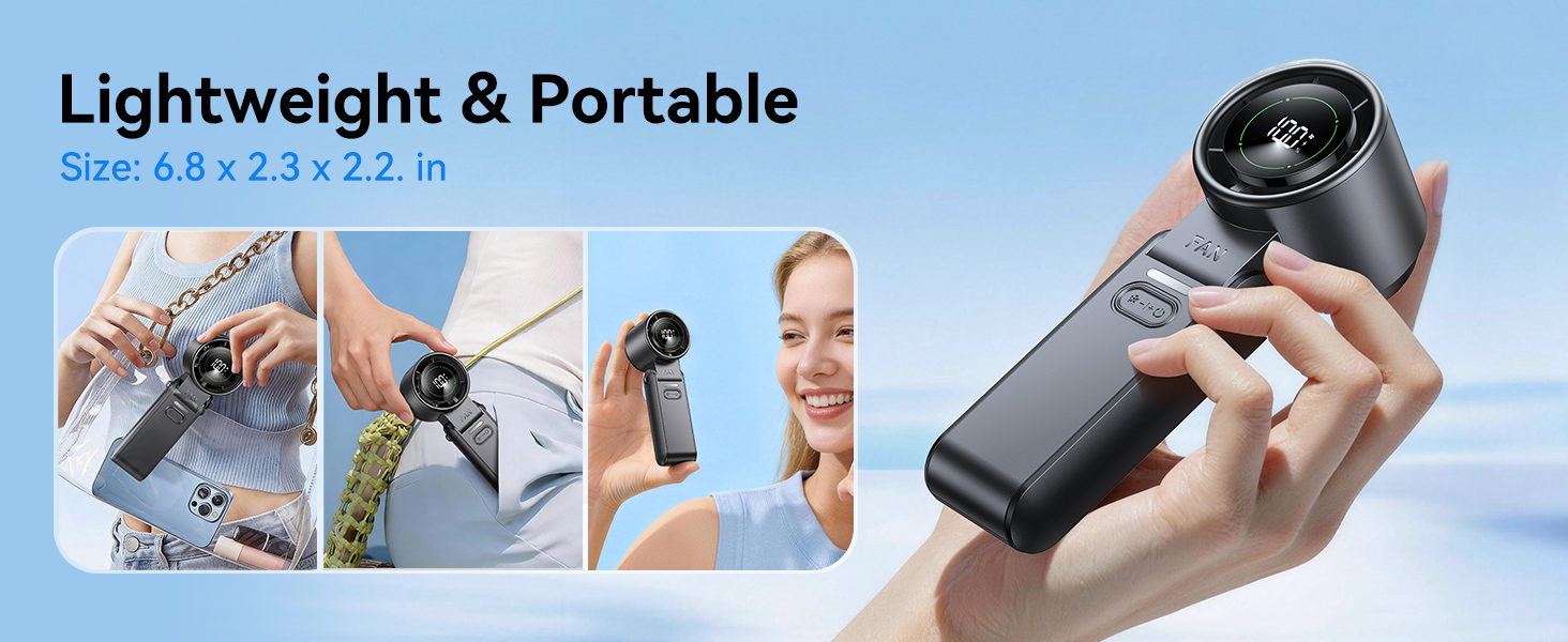 rechargeable fan portable