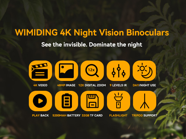 WIMIDING 4K Night Vision Goggles