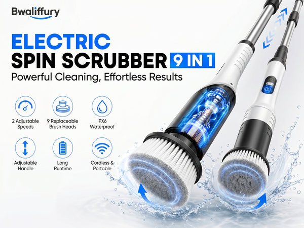 electric spin scrubber electric cleaning brush electric scrubber for cleaning
