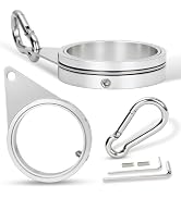 BONWIN 2" Large Flag Pole Rings, 2 Pcs Aluminum Alloy Spinning Flag Pole Ring Clips Swivels, 360°...